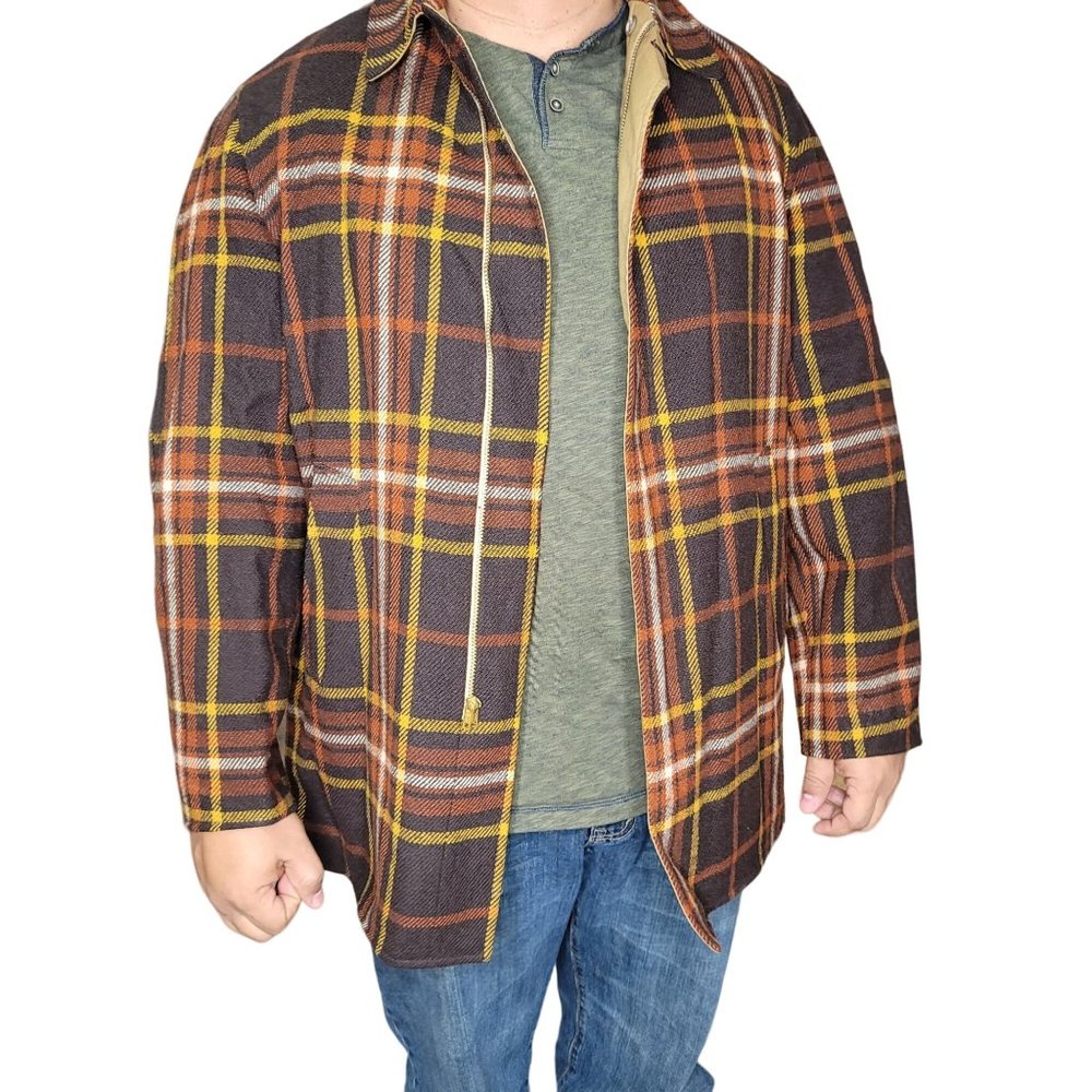 Pendleton Vintage Reversible Wool Plaid Heavy Win… - image 8